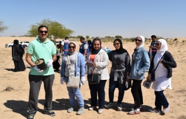 المشاركة في حملة تنظيف وزراعة محمية العبدلية مع شركة نفط الكويت